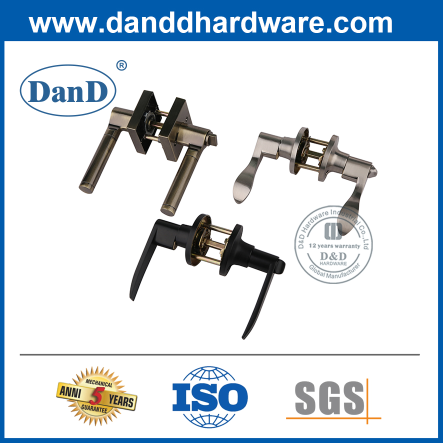 Lockset de poignée de levier de fournisseurs de fournisseurs pour la porte d'entrée-DDLK073