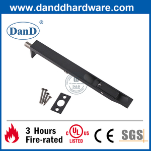 Boulon de rinçage robuste noir en acier inoxydable pour porte de bois - DDDB001