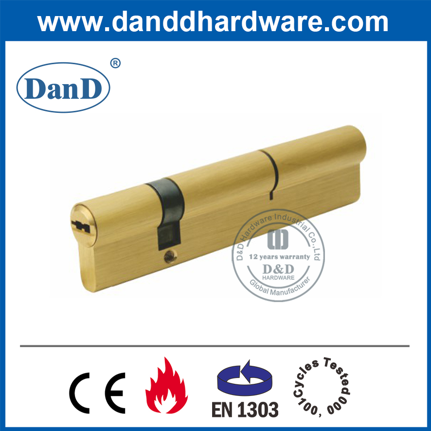 Cylindre à double sécurité en laiton en laiton haute sécurité - DDLC012